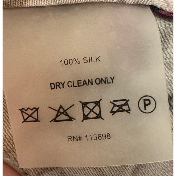 Margaret O'Leary 100% Silk Kelsie Floral Flutter Sleeve Blouse Size Small - Picture 6 of 6